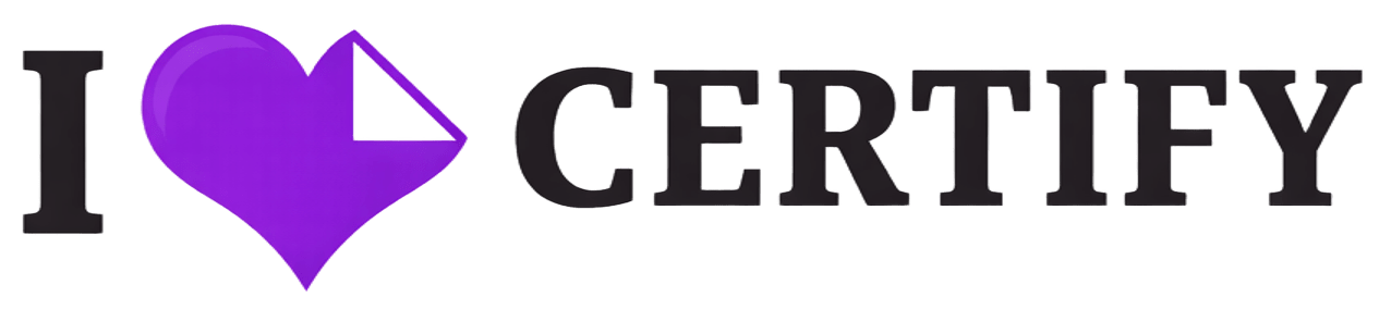 I love certify logo